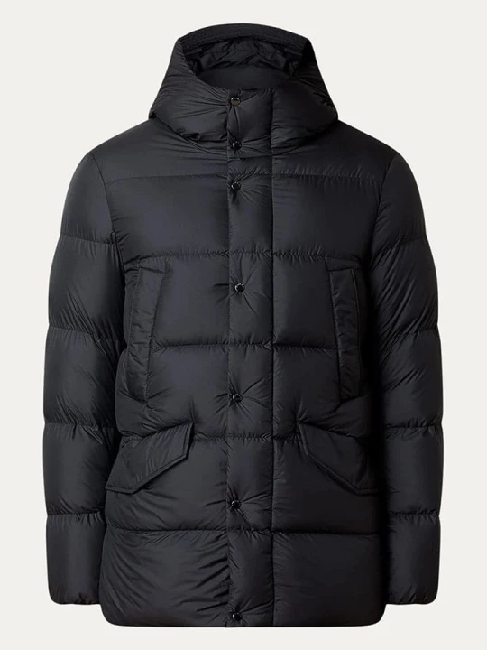 Zdjęcie produktu Woolrich Parka puchowa "Cloud Davis" w kolorze czarnym rozmiar: L