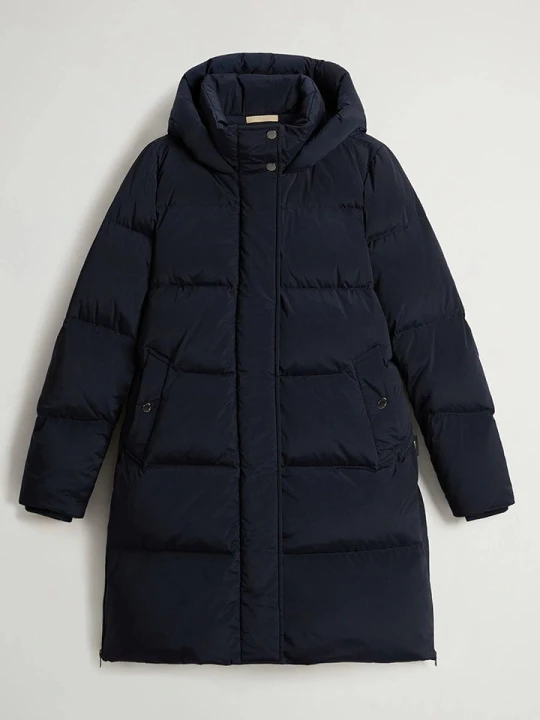 Zdjęcie produktu Woolrich Parka puchowa "Kelly" w kolorze granatowym rozmiar: S