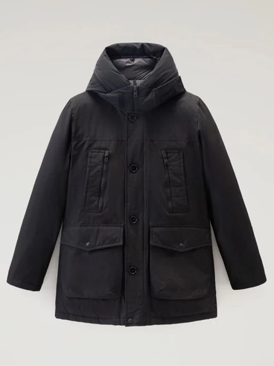 Zdjęcie produktu Woolrich Parka puchowa "Ramar Arctic" w kolorze czarnym rozmiar: M