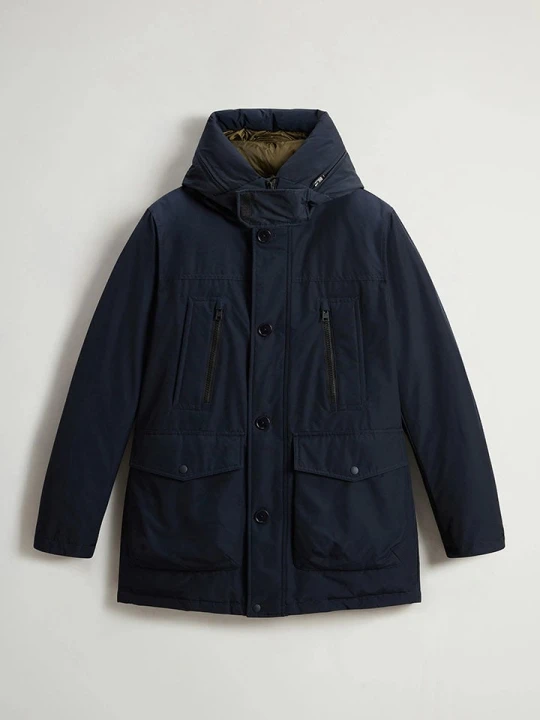 Zdjęcie produktu Woolrich Parka puchowa "Ramar Arctic" w kolorze granatowym rozmiar: M