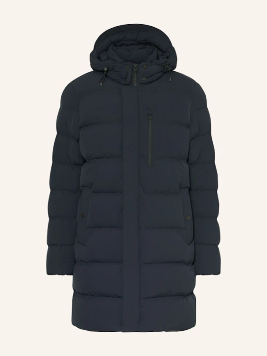 Zdjęcie produktu Woolrich Płaszcz Puchowy Z Odpinanym Kapturem blau GRANATOWY