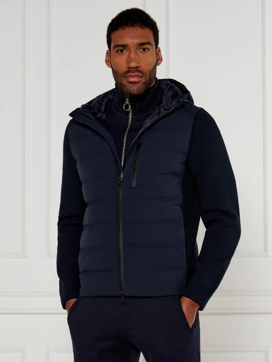 Zdjęcie produktu Woolrich Puchowa kurtka BERING HYBRID | Slim Fit granatowy