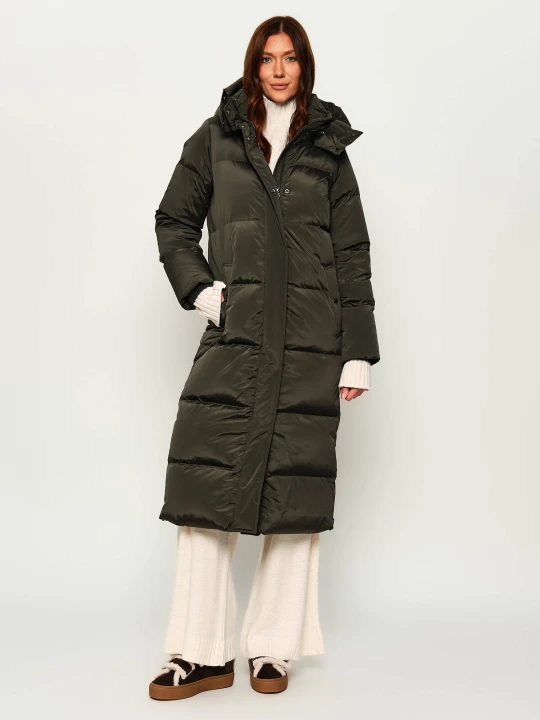 Zdjęcie produktu Woolrich Puchowy płaszcz Kelly zielony