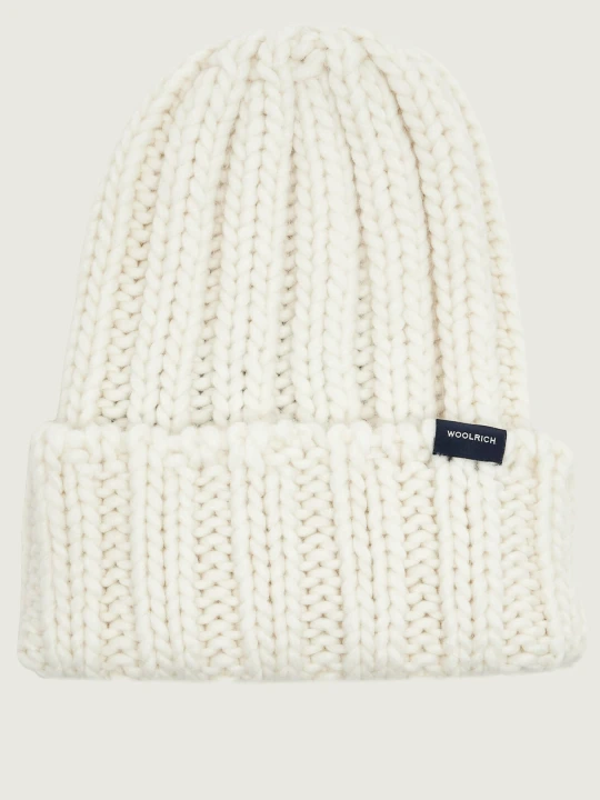 Zdjęcie produktu Woolrich Wełniana czapka kremowy