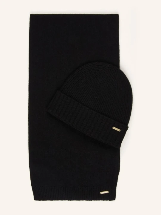 Zdjęcie produktu Woolrich Zestaw: Szalik I Czapka W Pudełku Prezentowym schwarz CZARNY