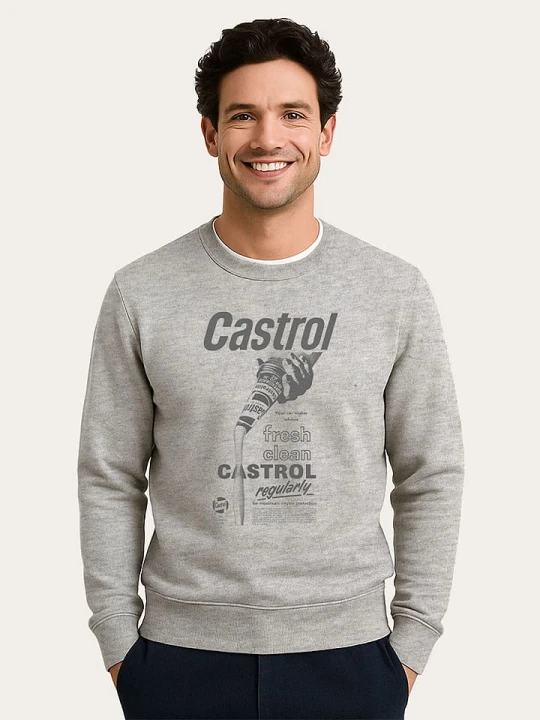Zdjęcie produktu WOOOP Bluza "Castrol Fresh Clean" w kolorze szarym rozmiar: S
