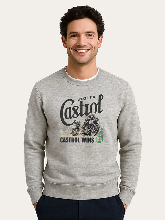 Zdjęcie produktu WOOOP Bluza "Castrol Wins" w kolorze szarym rozmiar: XL