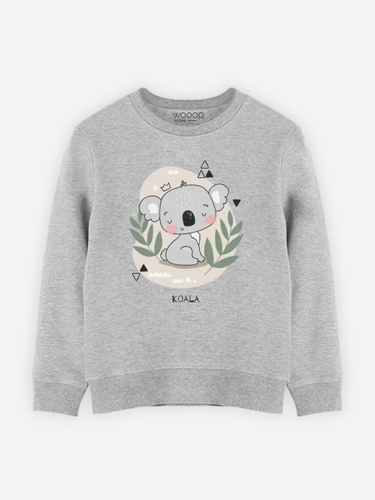 Zdjęcie produktu WOOOP Bluza "Jungle Koala" w kolorze szarym rozmiar: 140