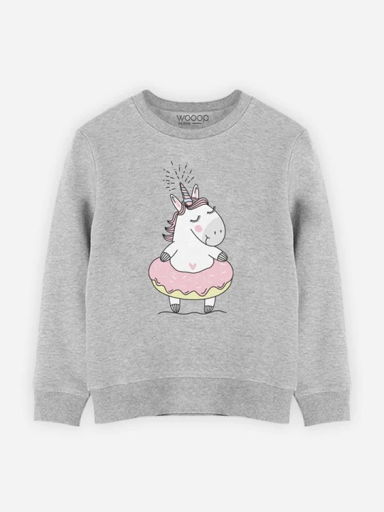 Zdjęcie produktu WOOOP Bluza "Licorne Bouee" w kolorze szarym rozmiar: 140