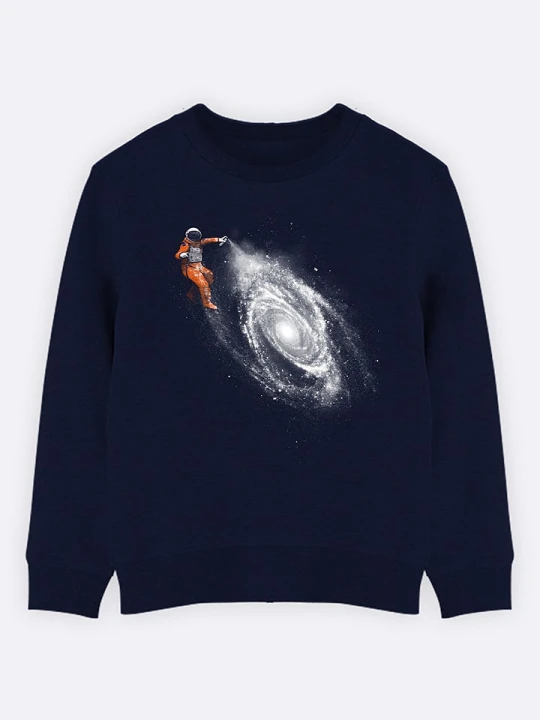 Zdjęcie produktu WOOOP Bluza "Space art" w kolorze granatowym rozmiar: 104