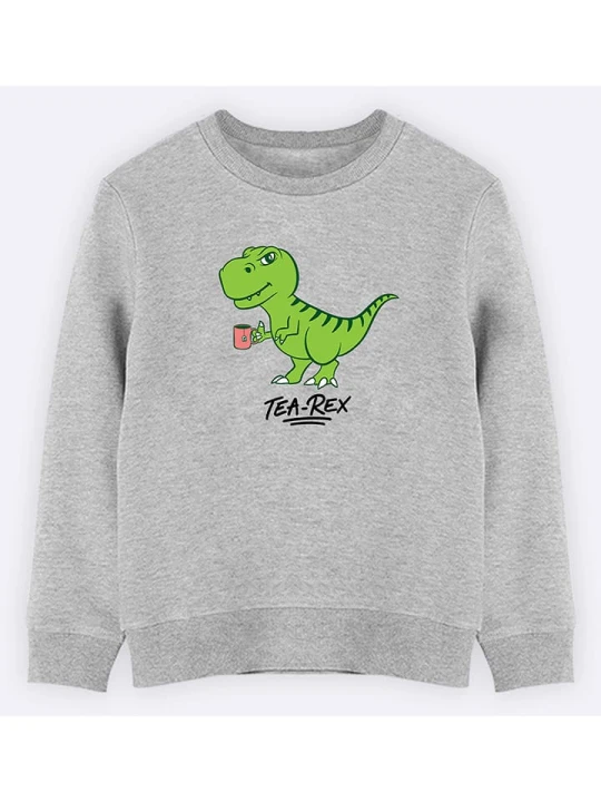 Zdjęcie produktu WOOOP Bluza "Tea rex" w kolorze szarym rozmiar: 128