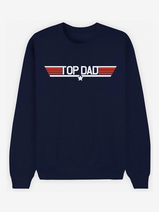 Zdjęcie produktu WOOOP Bluza "Top Dad" w kolorze granatowym rozmiar: S