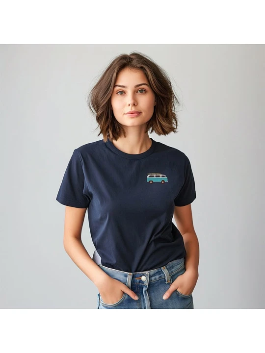 Zdjęcie produktu WOOOP Koszulka "Blue van" w kolorze granatowym rozmiar: M
