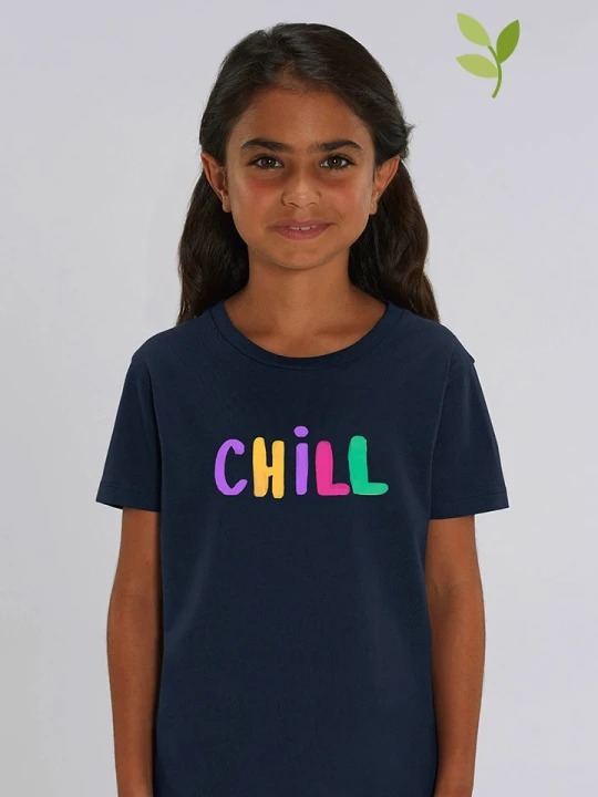 Zdjęcie produktu WOOOP Koszulka "Chill" w kolorze granatowym rozmiar: 140