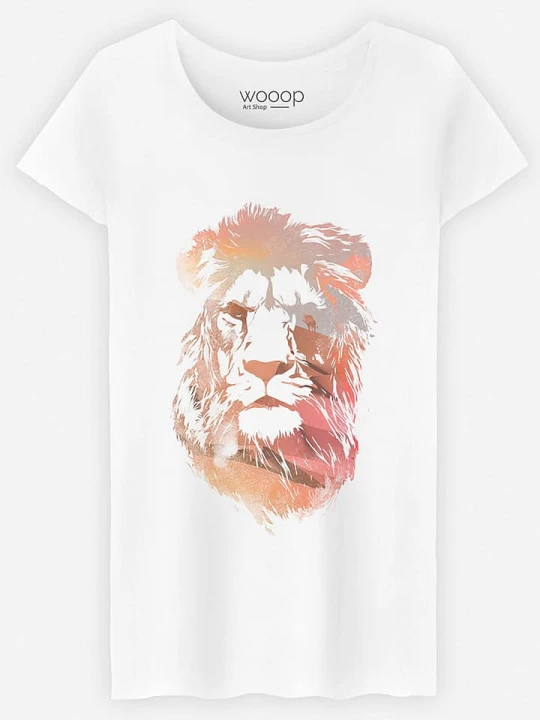 Zdjęcie produktu WOOOP Koszulka "Desert Lion" w kolorze białym rozmiar: XL