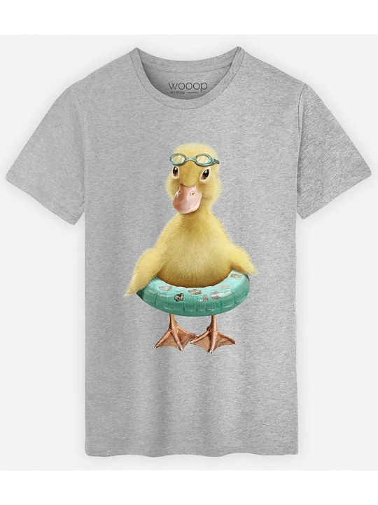 Zdjęcie produktu WOOOP Koszulka "Duck Bouee" w kolorze szarym rozmiar: S