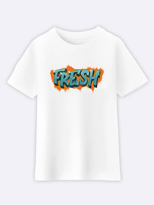 Zdjęcie produktu WOOOP Koszulka "Fresh Graffiti" w kolorze białym rozmiar: 140