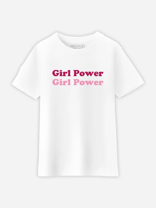 Zdjęcie produktu WOOOP Koszulka "Girl Power" w kolorze białym rozmiar: 92