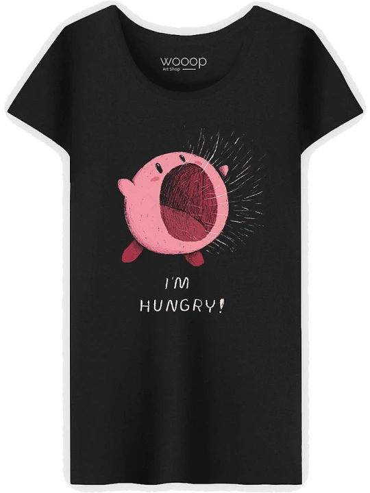 Zdjęcie produktu WOOOP Koszulka "I'm Hungry" w kolorze czarnym rozmiar: XXL