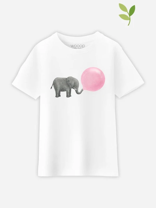 Zdjęcie produktu WOOOP Koszulka "Jumbo Bubble Gum" w kolorze białym rozmiar: 128
