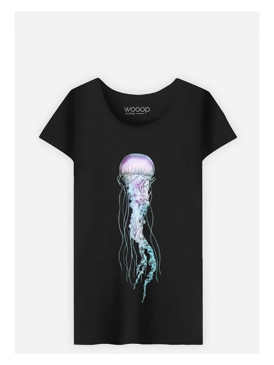 Zdjęcie produktu WOOOP Koszulka "Space Jelly" w kolorze czarnym rozmiar: L