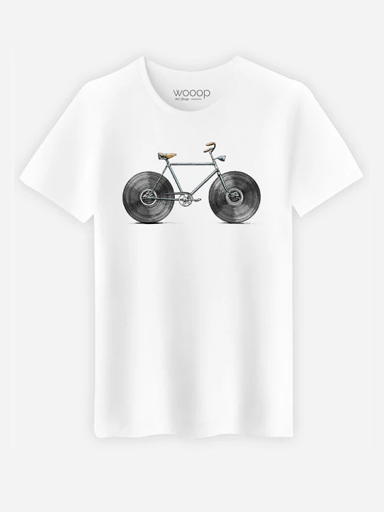 Zdjęcie produktu WOOOP Koszulka "Velophone" w kolorze białym rozmiar: XL