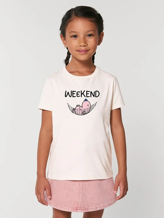Zdjęcie produktu WOOOP Koszulka "Weekend" w kolorze białym rozmiar: 92
