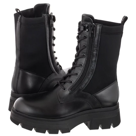 Zdjęcie produktu Workery Chunky Combat Laceup Zip YW0YW00740 Black (CK181-a) Calvin Klein