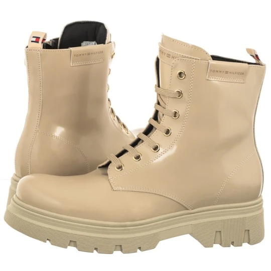 Zdjęcie produktu Workery Lace-Up Bootie T4A5-33039-1453 500 Beige (TH846-a) Tommy Hilfiger