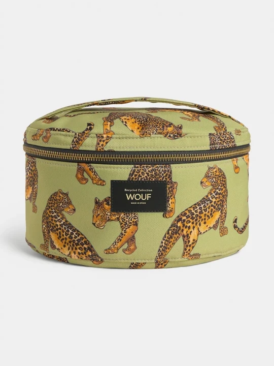 Zdjęcie produktu WOUF kosmetyczka Avo Leopard 23 x 12, 5 x 16 cm zielony