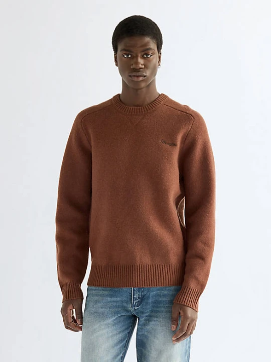 Zdjęcie produktu Wrangler Blue Bell Regular Boiled Wool Sweater Brown