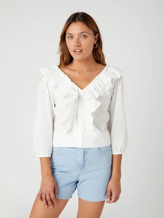 Zdjęcie produktu Wrangler Bluzka w kolorze białym rozmiar: L