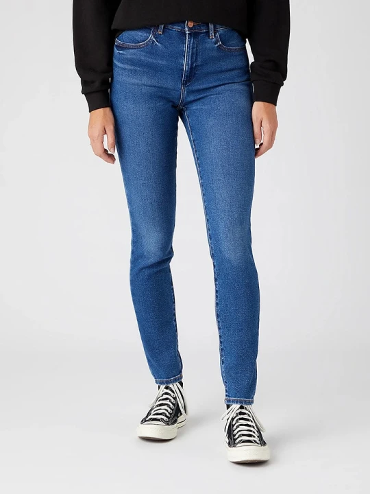 Zdjęcie produktu Wrangler Dżinsy - Skinny fit - w kolorze niebieskim rozmiar: W42 / L32