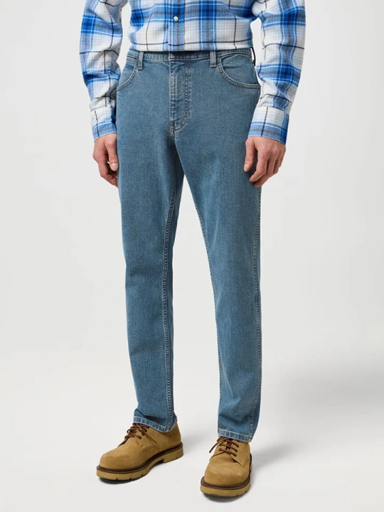Zdjęcie produktu Wrangler Dżinsy "Greensboro" - Regular fit - w kolorze niebieskim rozmiar: W38 / L30