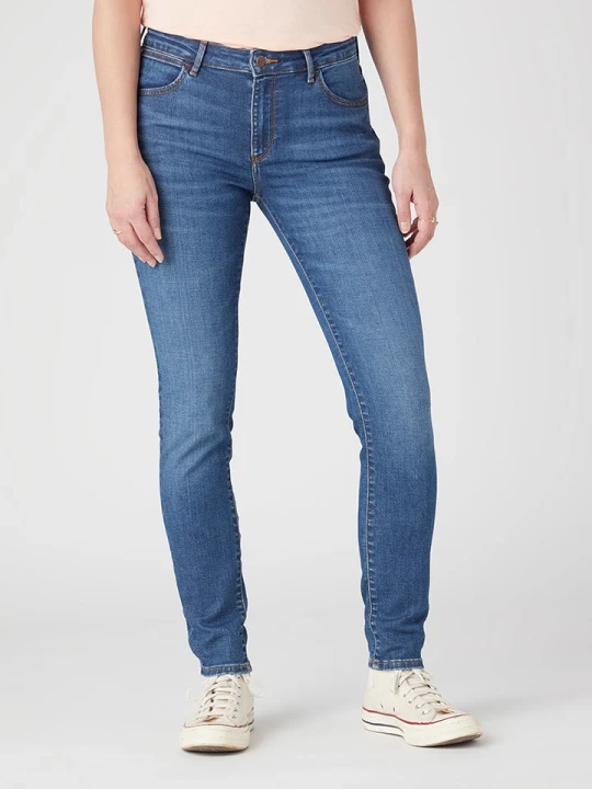 Zdjęcie produktu Wrangler Dżinsy "Hypnotic" - Skinny fit - w kolorze niebieskim rozmiar: W31 / L32