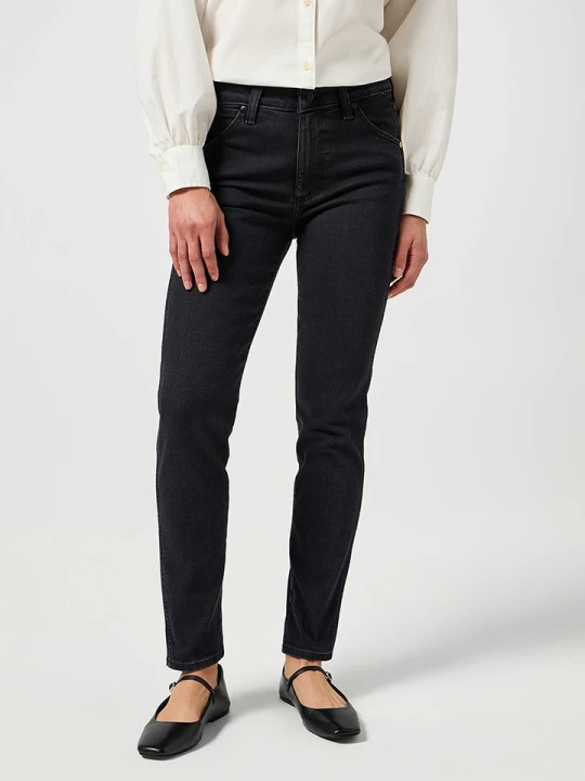 Zdjęcie produktu Wrangler Dżinsy "Piper"- Slim fit - w kolorze czarnym rozmiar: W29/L32