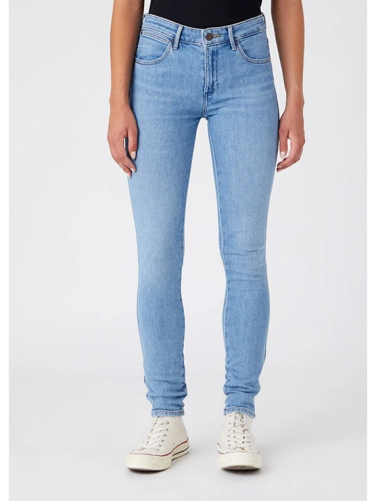 Zdjęcie produktu Wrangler Dżinsy - Skinny fit - w kolorze błękitnym rozmiar: W27/L32