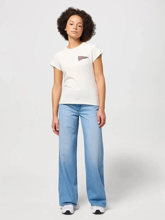 Zdjęcie produktu Wrangler Dżinsy "World Wide" - Wide leg - w kolorze błękitnym rozmiar: W31 / L32
