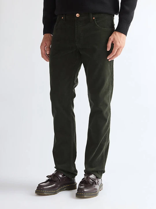 Zdjęcie produktu Wrangler Greensboro Corduroy Straight Trousers Rosin Size 44 x34