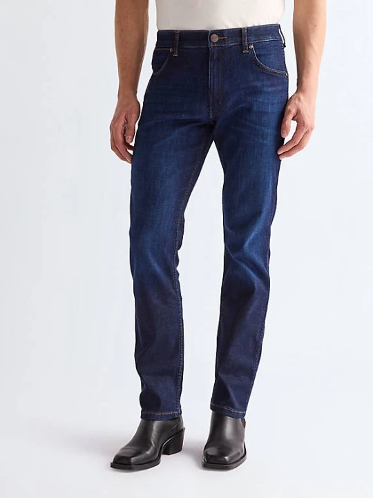 Zdjęcie produktu Wrangler Greensboro Straight High Stretch Jean Rustic Navy Size 46 x34