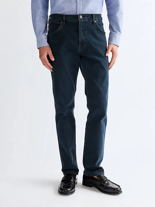 Zdjęcie produktu Wrangler Greensboro Straight Medium Stretch Jean Iron Blue Size 38 x36