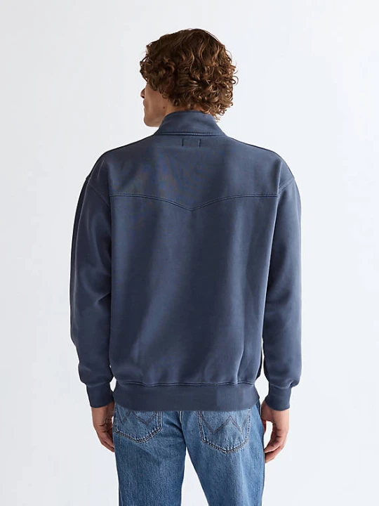 Zdjęcie produktu Wrangler Half Zip Sweatshirt Navy