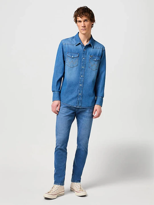 Zdjęcie produktu Wrangler Indigood Icons 27MW Western Shirt Icon Mid Stone