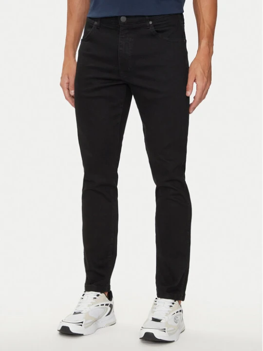 Zdjęcie produktu Wrangler Jeansy Larston 112356815 Czarny Slim Fit