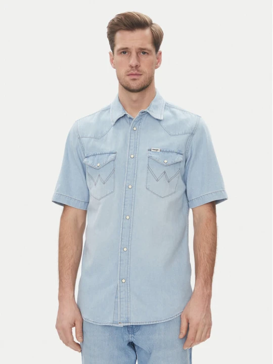 Zdjęcie produktu Wrangler Koszula jeansowa Western 112362742 Niebieski Regular Fit