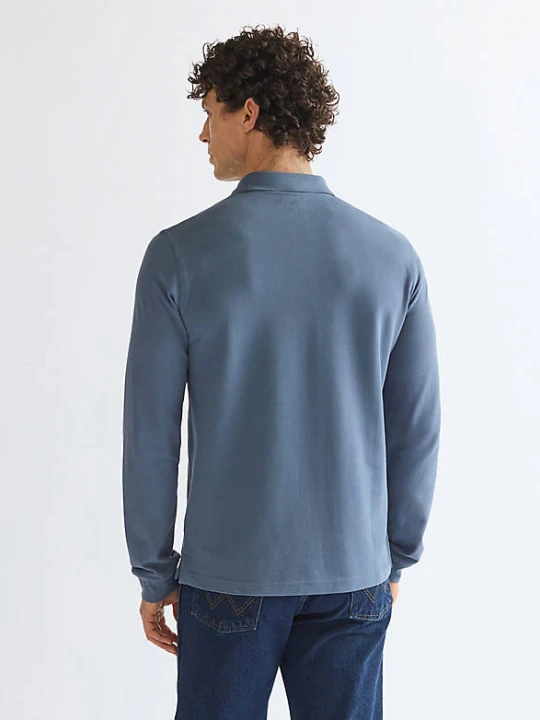Zdjęcie produktu Wrangler Long Sleeve Regular Polo Shirt Bering Sea