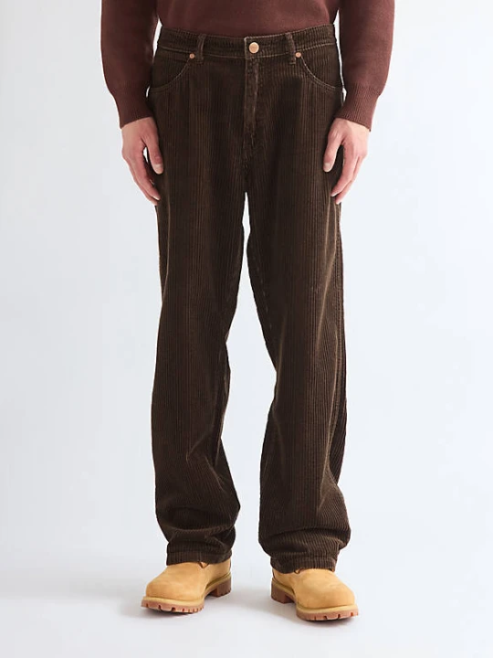 Zdjęcie produktu Wrangler Loose Straight Corduroy Trousers Coffee Size 38 x32