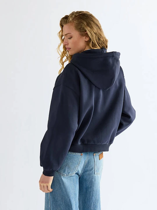 Zdjęcie produktu Wrangler Oversized Zip Up Hoodie Dark Sapphire