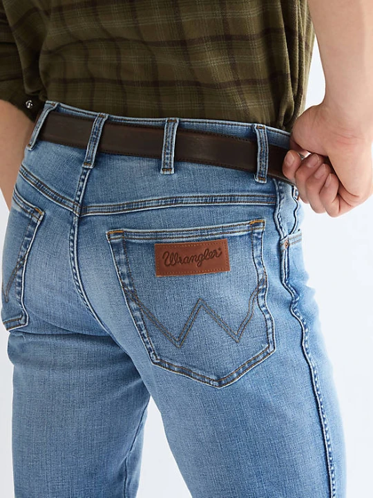 Zdjęcie produktu Wrangler Plate Buckle Leather Belt Dark Brown