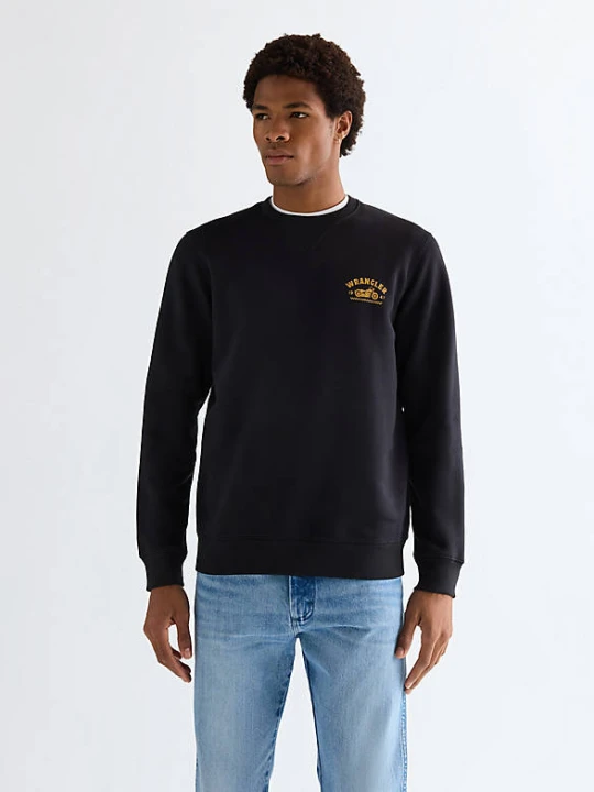Zdjęcie produktu Wrangler Regular Americana Crew Sweatshirt Black